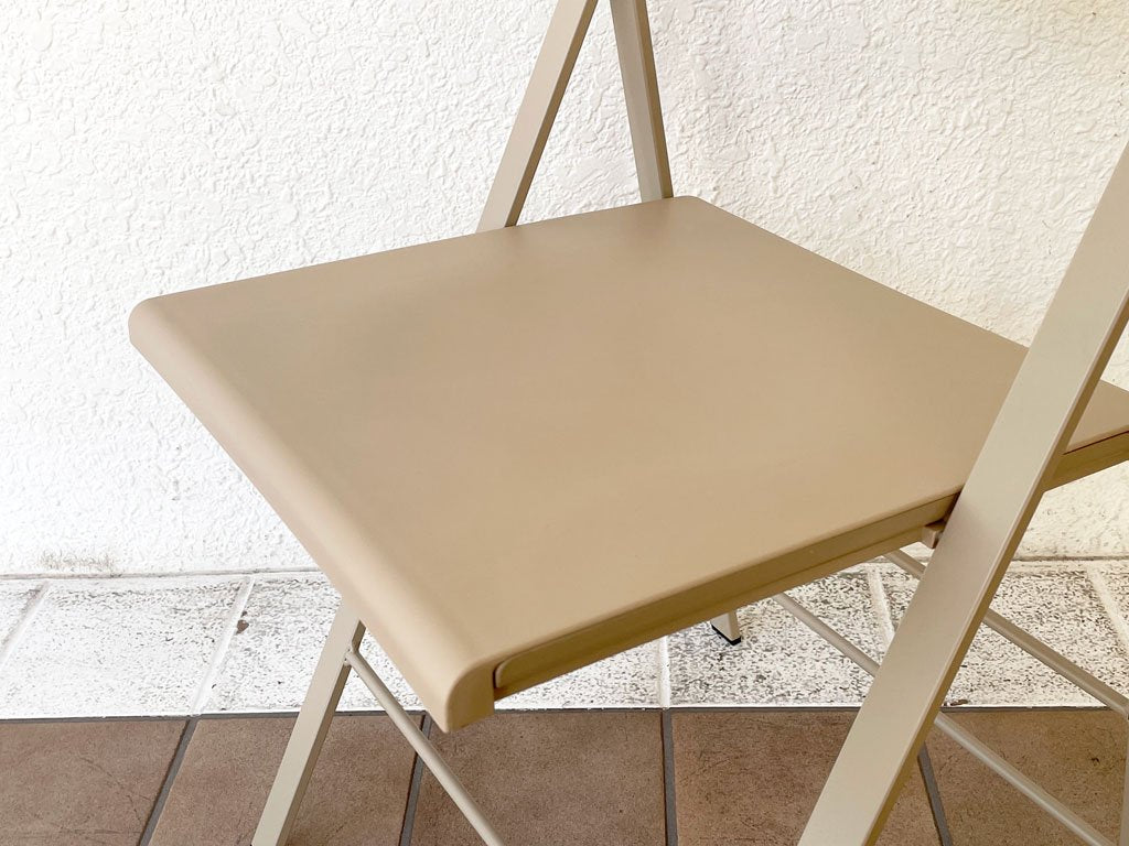 エリアデクリック AREA declic ポケットカラー Pocket Color Chair フォールディングチェア ベージュ ポリプロピレン イタリアンモダン ◇