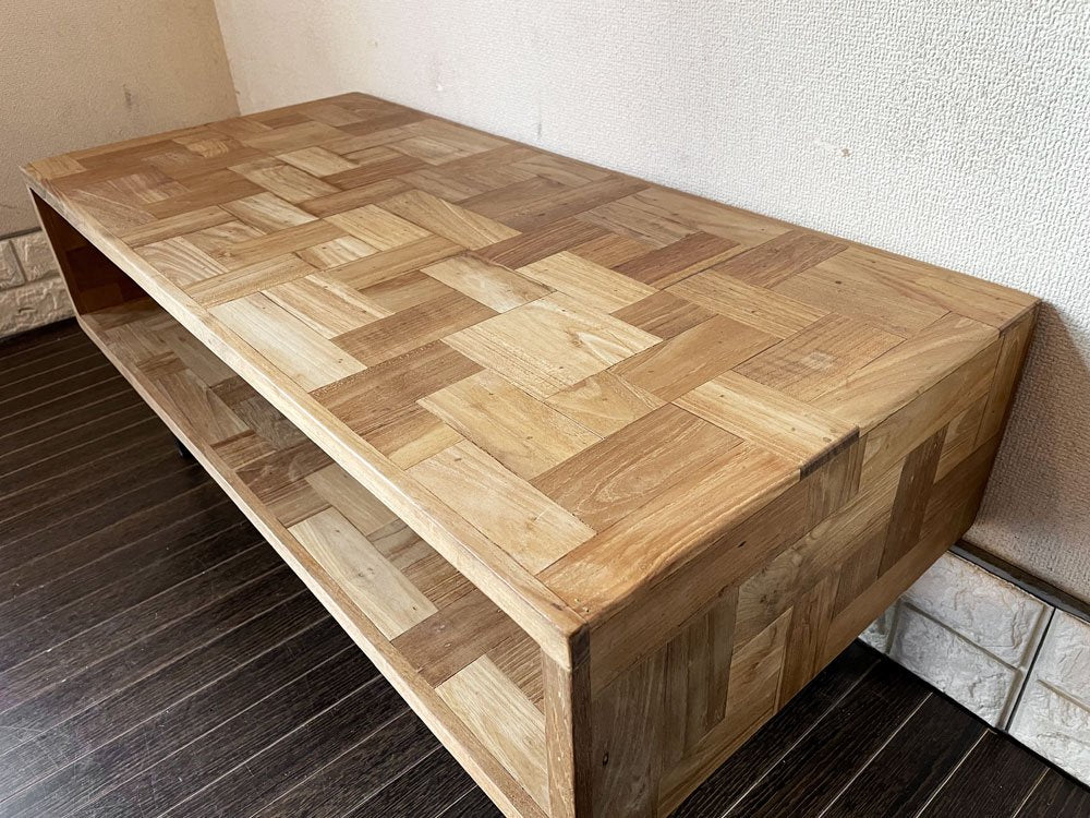 アクメファニチャー ACME Furniture トロイ TROY COFFEE TABLE コーヒーテーブル ローテーブル チーク古材 アイアン脚 W90cm USビンテージスタイル ◎
