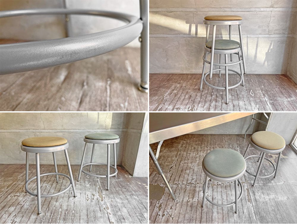 パシフィックファニチャーサービス Pacific Furniture Service P.F.S ラボスツール LAB STOOL Sサイズ カーキ USビンテージスタイル ♪