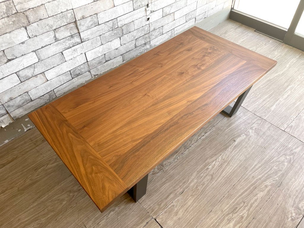 ランドスケーププロダクツ Landscape Products スクエアレッグテーブル SQUARE LEGS TABLE ローテーブル ウォールナット無垢材 Lサイズ 定価￥110,000- ●