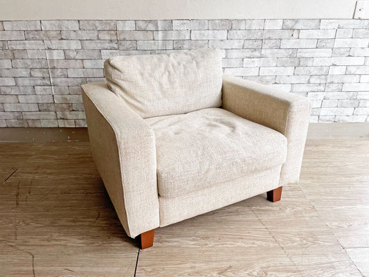 アクメファニチャー ACME Furniture ジェティ フェザーソファ JETTY feather SOFA 1シーター ファブリック ベージュ系 ミッドセンチュリー USビンテージスタイル ●