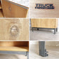 トラックファニチャー TRUCK FURNITURE エフエムシェルフ FM SHELF オープンシェルフ オーク無垢材 抽斗2杯 扉収納 鉄脚 ●