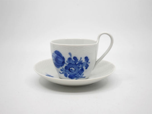 ロイヤルコペンハーゲン ROYAL COPENHAGEN ブルーフラワー Blue Flower コーヒーカップ＆ソーサー C&S ハイハンドル デンマーク 北欧食器 A ●