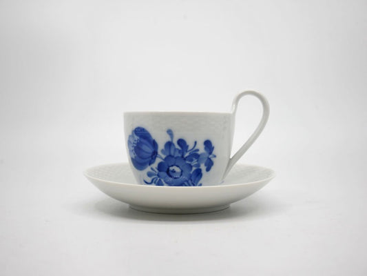 ロイヤルコペンハーゲン ROYAL COPENHAGEN ブルーフラワー Blue Flower コーヒーカップ＆ソーサー C&S ハイハンドル デンマーク 北欧食器 A ●