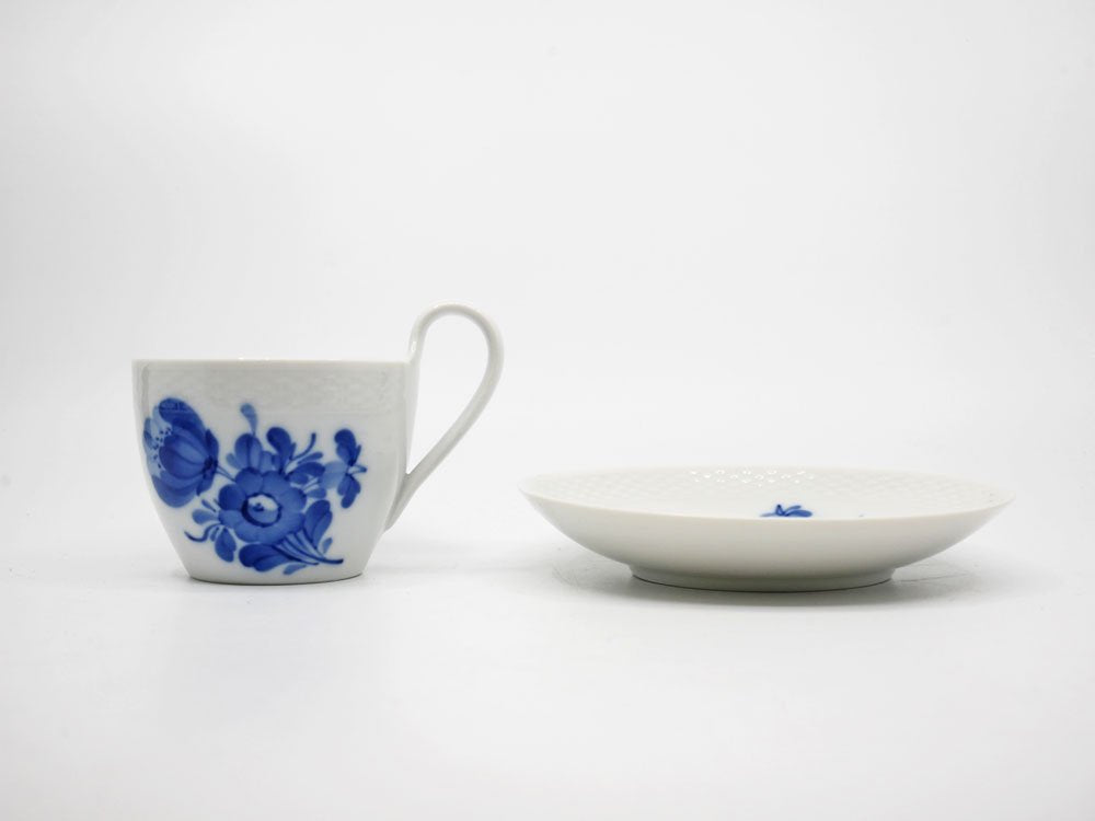 ロイヤルコペンハーゲン ROYAL COPENHAGEN ブルーフラワー Blue Flower コーヒーカップ＆ソーサー C&S ハイハンドル デンマーク 北欧食器 A ●