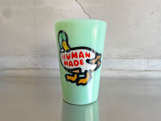 ヒューマンメイド HUMAN MADE ダック DUCK タンブラー グラス オールドミルクガラス ライトグリーン♪