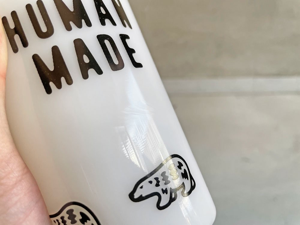 ヒューマンメイド HUMAN MADE ハート ポーラーベア POLAR BEAR タンブラー グラス オールドミルクガラス ホワイト♪