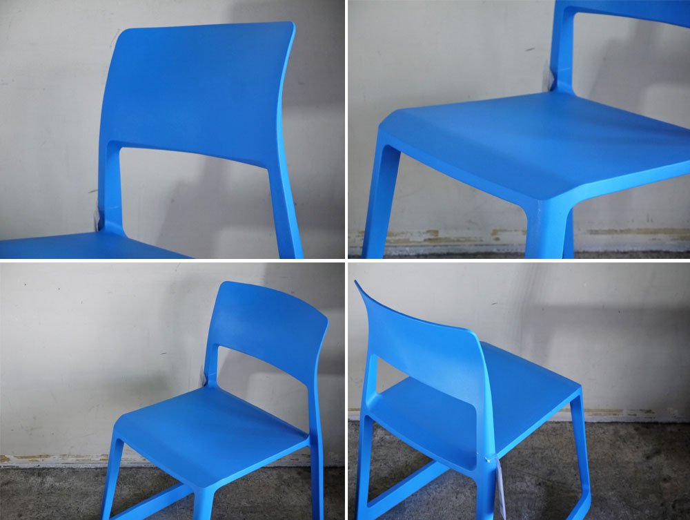 ヴィトラ Vitra ティプトン Tipton チェア スタッキングチェア チルト機能 ロッキングチェア グレイシャーブルー ■
