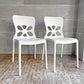 カリガリス Calligaris ネオンチェア NEON Chair スタッキングチェア 2脚セット ホワイト カフェスタイル 軽量 イタリア モダンデザイン♪