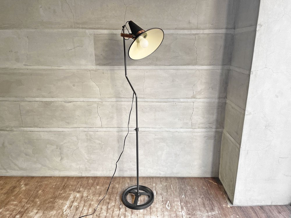 ディクラッセ DI CLASSE スタジオD フロアランプ Studio D floor lamp 伸長式 定価41,800円 インダストリアル 廃番 ♪