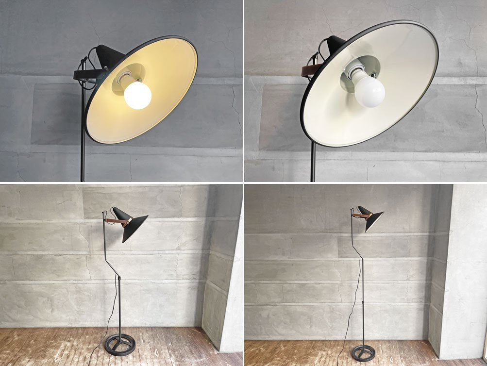 ディクラッセ DI CLASSE スタジオD フロアランプ Studio D floor lamp 伸長式 定価41,800円 インダストリアル 廃番 ♪