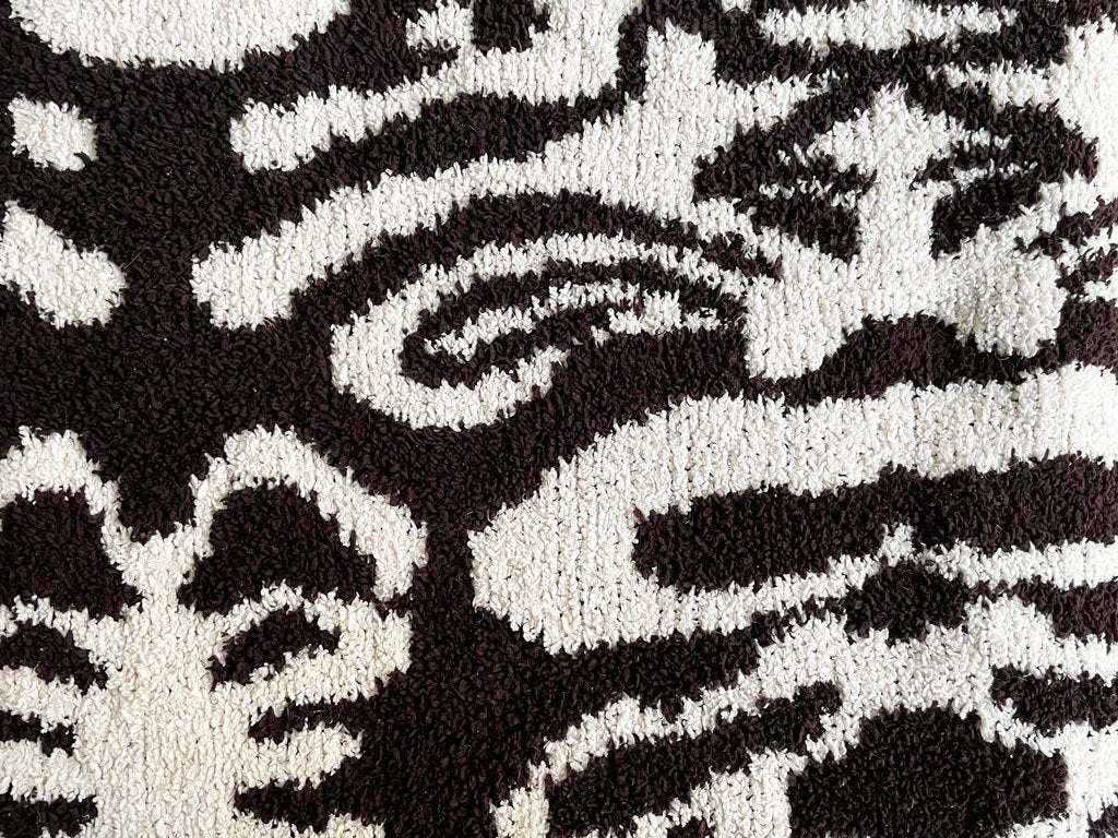 カシウェア Kashwere ダマスク DAMASK ブランケット チャコールグレー × クリーム 135×183cm ●