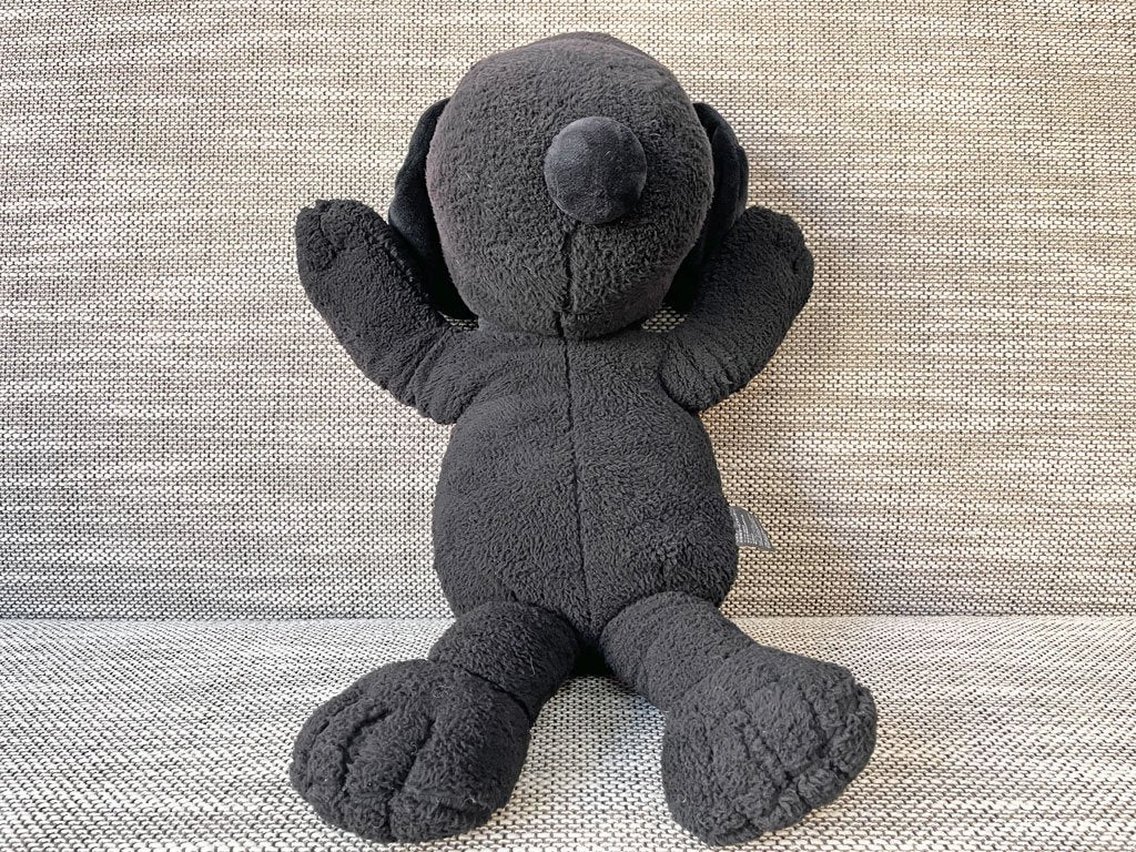 カウズ KAWS カウズ x ピーナッツ KAWS × PEANUTS M スヌーピー ぬいぐるみ ユニクロ UT 黒 ★