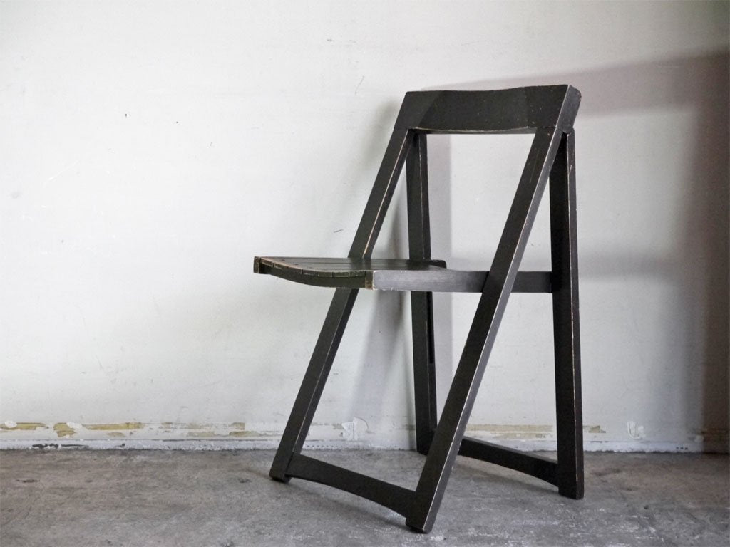 イタリアンビンテージ Italian Vintage トリエステ Trieste フォールディングチェア Aldo Jacober デザイン MoMA ■