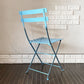フェルモブ Fermob ビストロ BISTRO メタルチェア METAL CHAIR フォールディングチェア ガーデンチェア ブルー系 フランス 定価￥16,500-  ◎