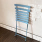 フェルモブ Fermob ビストロ BISTRO メタルチェア METAL CHAIR フォールディングチェア ガーデンチェア ブルー系 フランス 定価￥16,500-  ◎