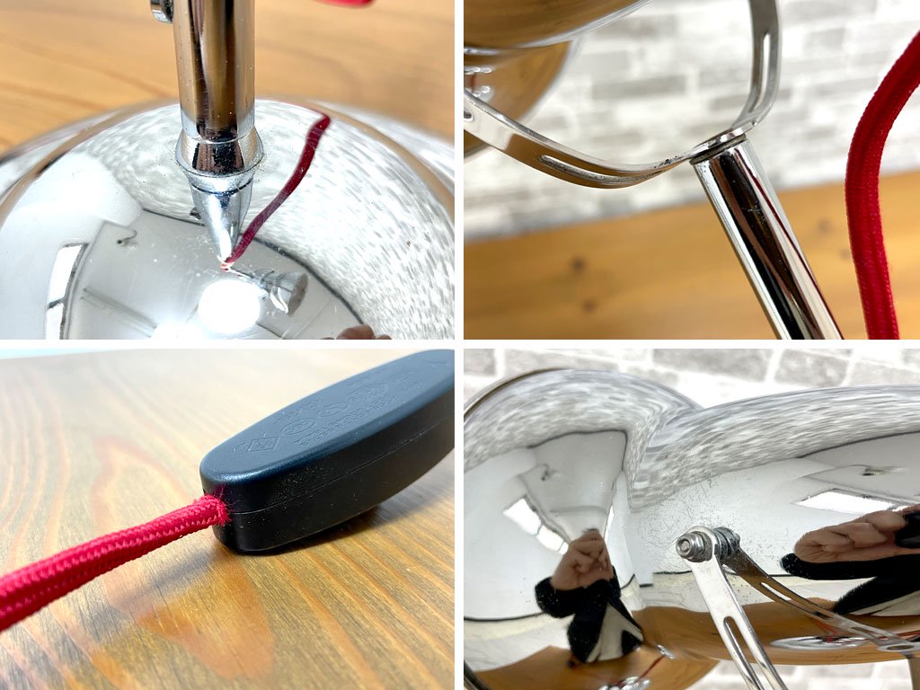 アングルポイズ ANGLEPOISE デュオテーブル DUO TABLE デスクランプ クローム Bright Chrome タスクライト 照明 ジョージ・カワーダイン 英国 廃番 ●