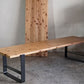 かなでもの KANADEMONO THE TV BOARD LOW TABLE 杉無垢材 × Black Steel w140cm ■