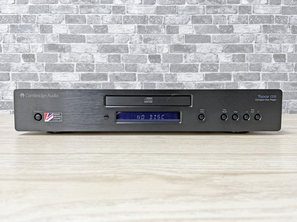 ケンブリッジオーディオ Cambridge Audio DAC CDプレーヤー TOPAZ CD5 D/Aコンバーター イギリス Wolfson 8725 搭載 エントリーモデル リモコン欠品 ●