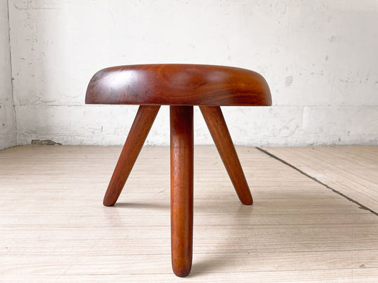 BC工房 紋次郎スツール Monjiro Stool 3本脚 チーク無垢材 柳宗理 ジャパニーズミッドセンチュリー 希少  ★