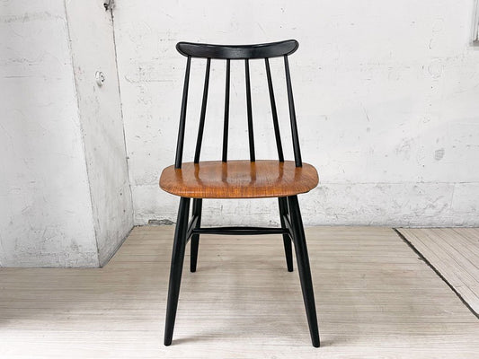 EDSBY VERKEN ファネットチェア Fanett chair イルマリ・タピオヴァーラ ダイニングチェア チーク材座面 ブラックペイント スウェーデン製 北欧ビンテージ ★