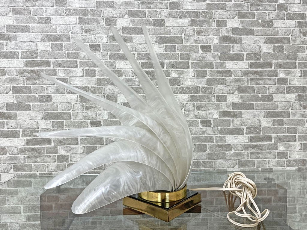 メゾン・ルージェ Maison Rougier Bird of Paradise テーブルランプ 卓上ライト アクリルシェード ミッドセンチュリーモダン 70s ビンテージ カナダ ●