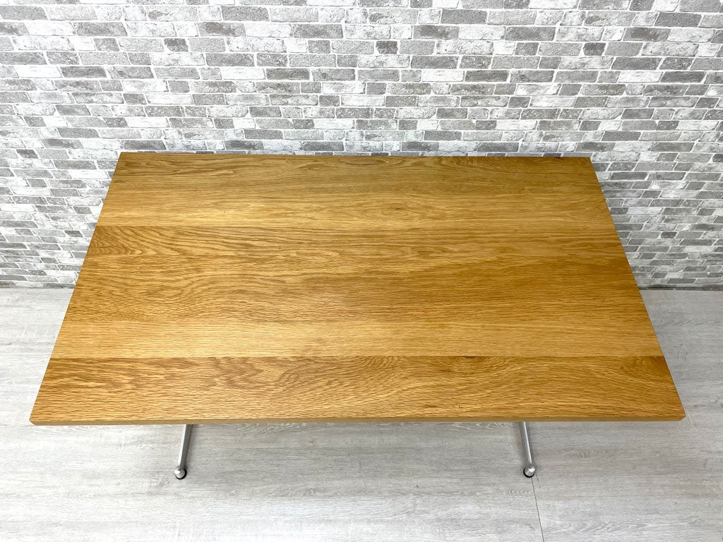 グリニッチ greeniche オリジナル カフェテーブル Cafe Table ダイニングテーブル オーク材 スチール ソファテーブル リビングダイニング 高さ66cm 定価￥79,200- ●