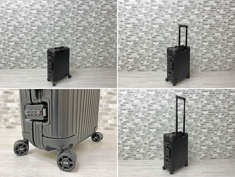 リモワ RIMOWA トパーズ TOPAS ステルス STEALTH スーツケース キャリーケース ブラック キャビンホイール 4輪 機内持ち込み可 32L ●