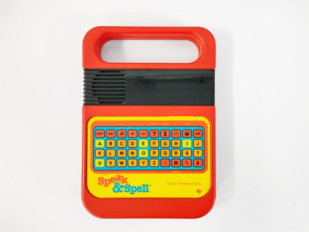 テキサスインスツルメンツ TEXAS INSTRUMENTS スピークアンドスペル Speak & Spell 英語 知育玩具 レトロ ●