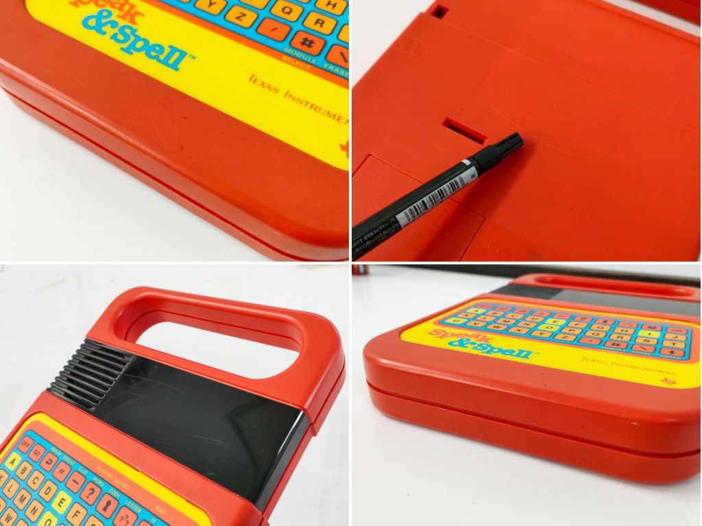 テキサスインスツルメンツ TEXAS INSTRUMENTS スピークアンドスペル Speak & Spell 英語 知育玩具 レトロ ●