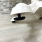 アンティークスタイル カフェテーブル ホワイトペイント オーク無垢集成材 鉄脚 シャビーシック W70cm 店舗什器 B ●