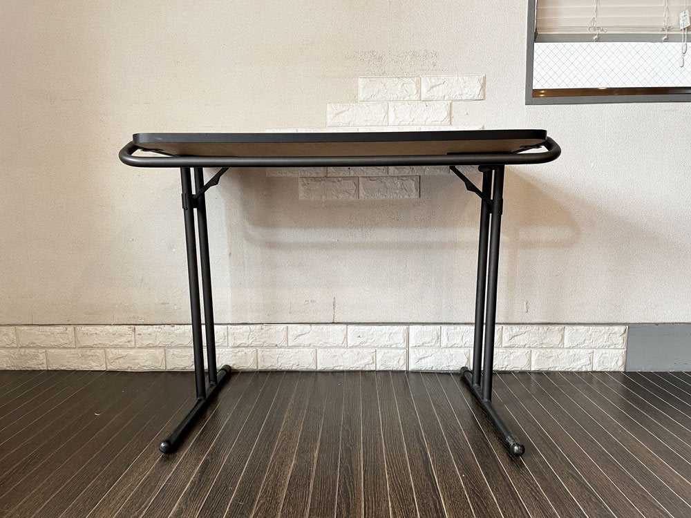 ビンテージスタイル Vintage Style フォールディングデスク ワークテーブル メラミン天板×スチール脚 W95cm 折りたたみ ◎