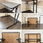 ビンテージスタイル Vintage Style フォールディングデスク ワークテーブル メラミン天板×スチール脚 W95cm 折りたたみ ◎