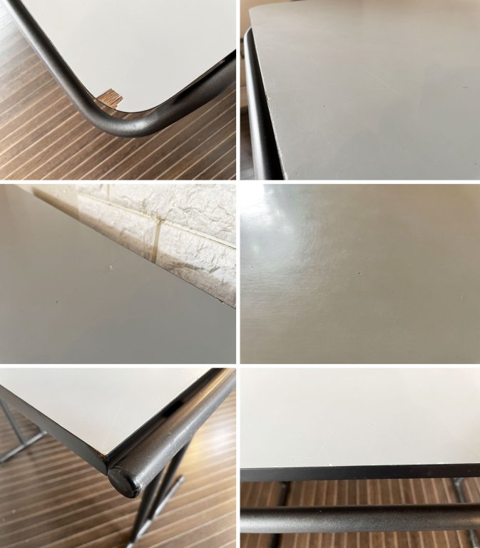 ビンテージスタイル Vintage Style フォールディングデスク ワークテーブル メラミン天板×スチール脚 W95cm 折りたたみ ◎
