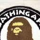 アベイシングエイプ A BATHING APE BUSY WORKS RUG MAT ラグ マット ブラック 60×60 廃番 ●