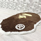 アベイシングエイプ A BATHING APE BIG APE HEAD RUG MAT ラグ マット ブラウン 70×102 定価26,180円 ●