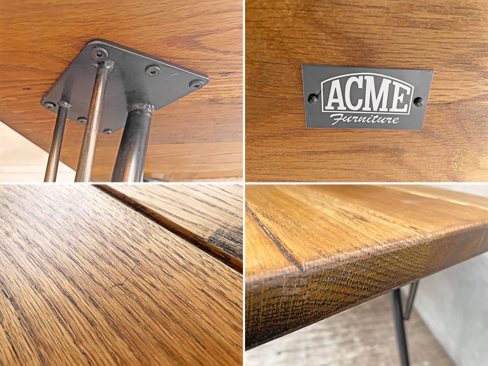 アクメファニチャー ACME Furniture グランビュー GRANDVIEW ダイニングテーブル W150 オーク アイアン インダストリアル ♪