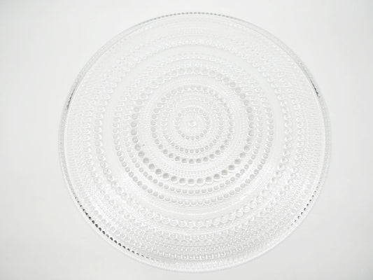 イッタラ iittala カステヘルミ Kastehelmi プレート Φ31.5cm クリア 箱付き オイバ・トイッカ Oiva Toikka フィンランド 北欧食器 ●