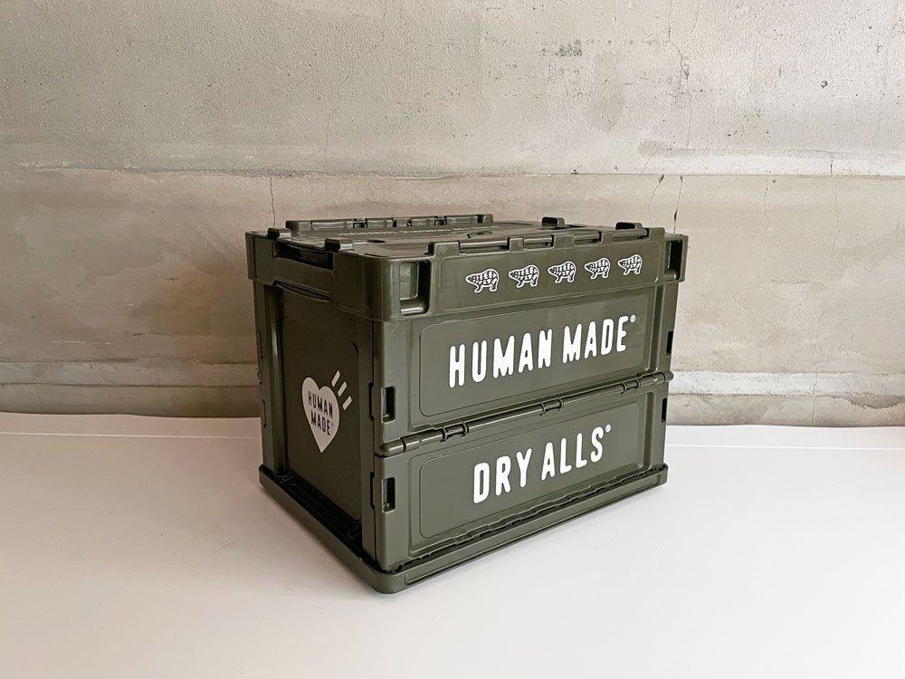 ヒューマンメイド HUMAN MADE 折り畳み式コンテナボックス 20L カーキ CONTAINER 20L KHAKI 収納ケース♪