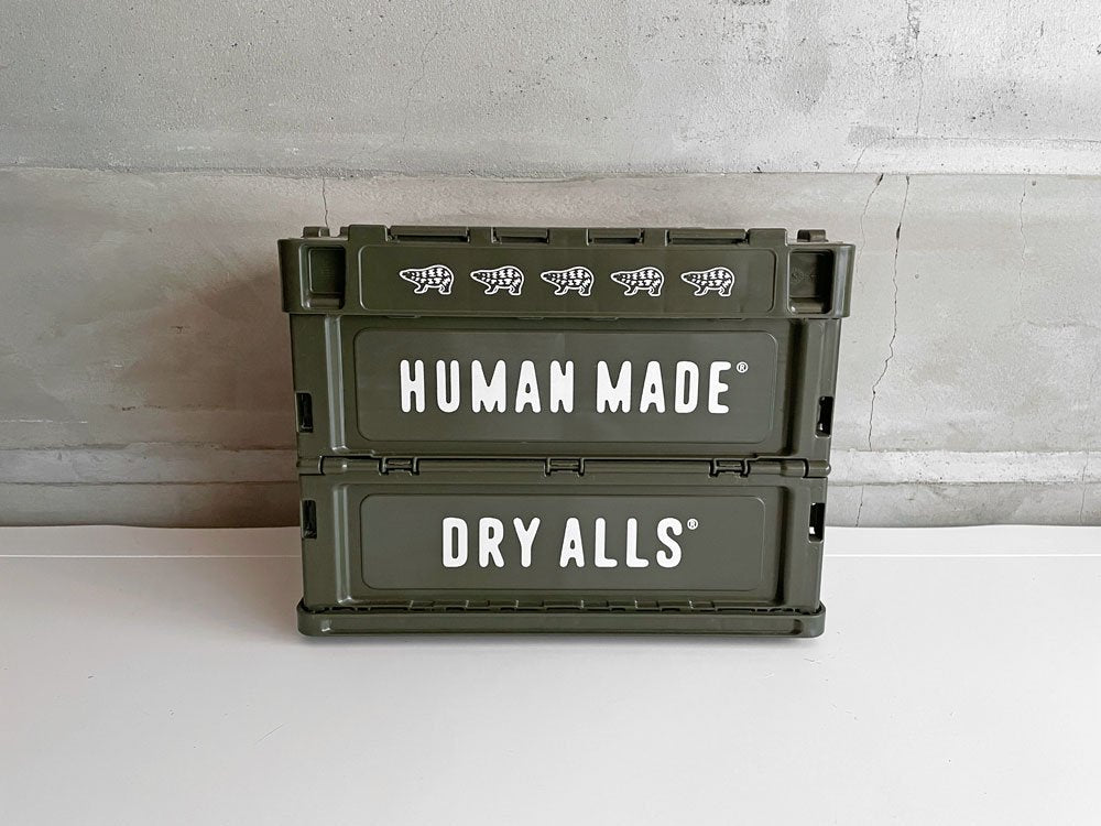 ヒューマンメイド HUMAN MADE 折り畳み式コンテナボックス 20L カーキ CONTAINER 20L KHAKI 収納ケース♪