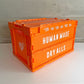 ヒューマンメイド HUMAN MADE 折り畳み式コンテナボックス 50L オレンジ CONTAINER 50L ORANGE 未使用品♪