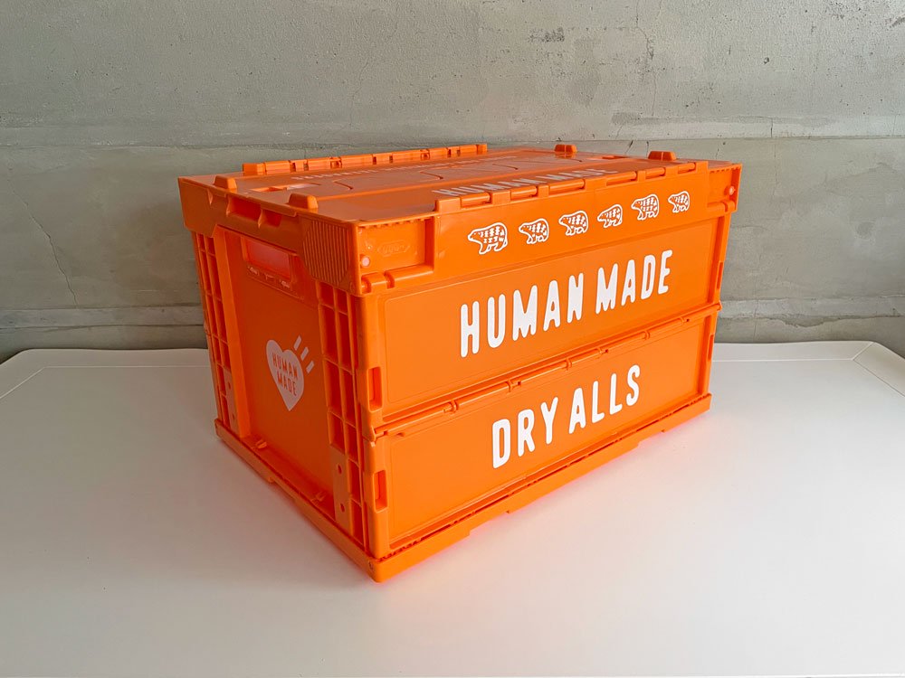 ヒューマンメイド HUMAN MADE 折り畳み式コンテナボックス 50L オレンジ CONTAINER 50L ORANGE 未使用品♪