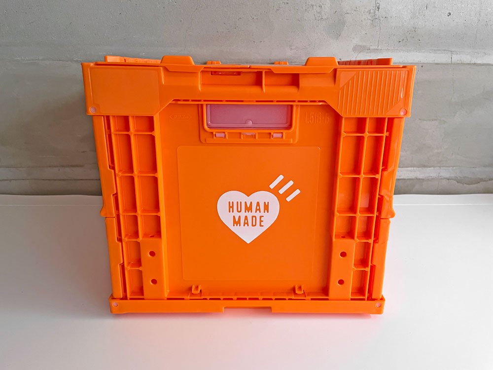 ヒューマンメイド HUMAN MADE 折り畳み式コンテナボックス 50L オレンジ CONTAINER 50L ORANGE 未使用品♪
