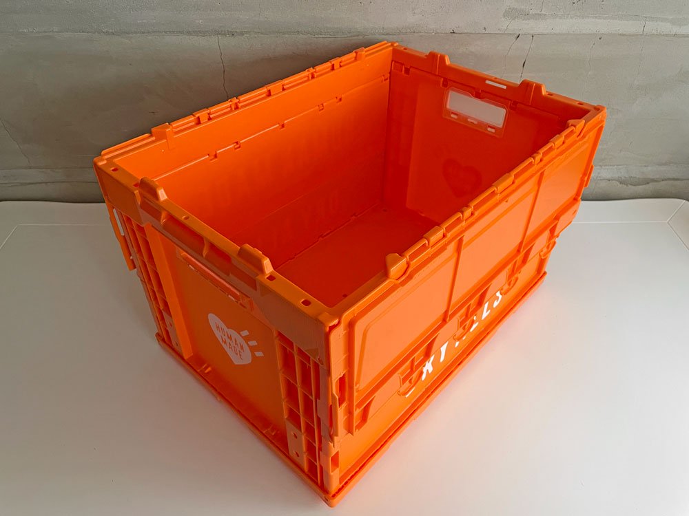 ヒューマンメイド HUMAN MADE 折り畳み式コンテナボックス 50L オレンジ CONTAINER 50L ORANGE 未使用品♪