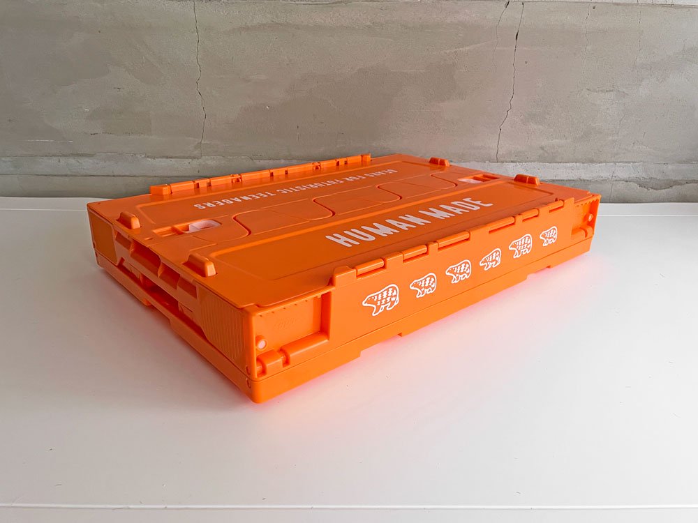 ヒューマンメイド HUMAN MADE 折り畳み式コンテナボックス 50L オレンジ CONTAINER 50L ORANGE 未使用品♪