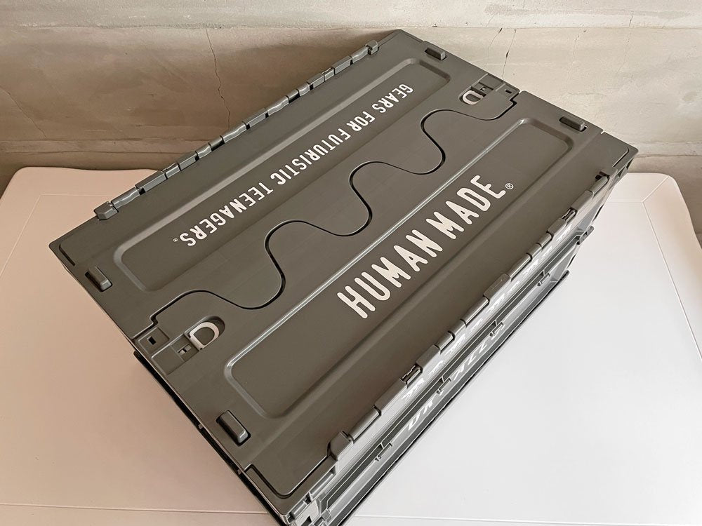 ヒューマンメイド HUMAN MADE 折り畳み式コンテナボックス 74L オリーブ ドラブ CONTAINER 74L OLIVE DRAB 未使用品♪
