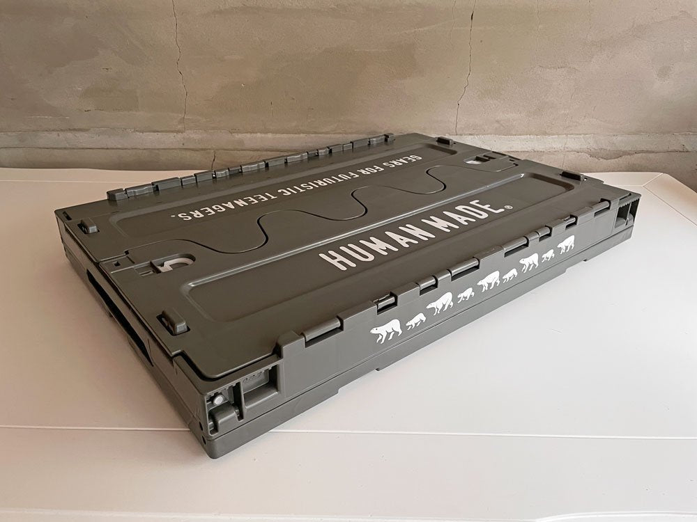ヒューマンメイド HUMAN MADE 折り畳み式コンテナボックス 74L オリーブ ドラブ CONTAINER 74L OLIVE DRAB 未使用品♪