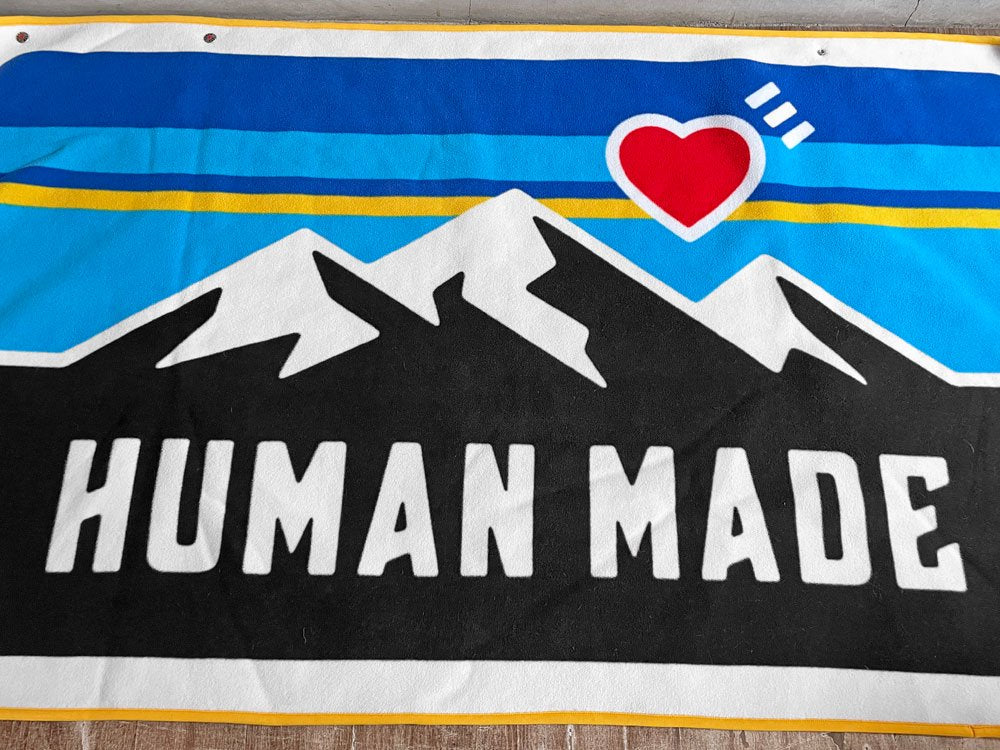ヒューマンメイド HUMAN MADE フリースブランケット ベージュ♪
