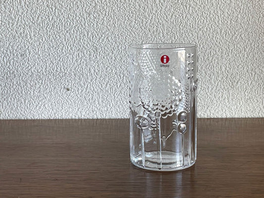 イッタラ iittala フローラ Flora タンブラー グラス クリア オイバ・トイッカ Oiva Toikka フィンランド 北欧食器 ◇