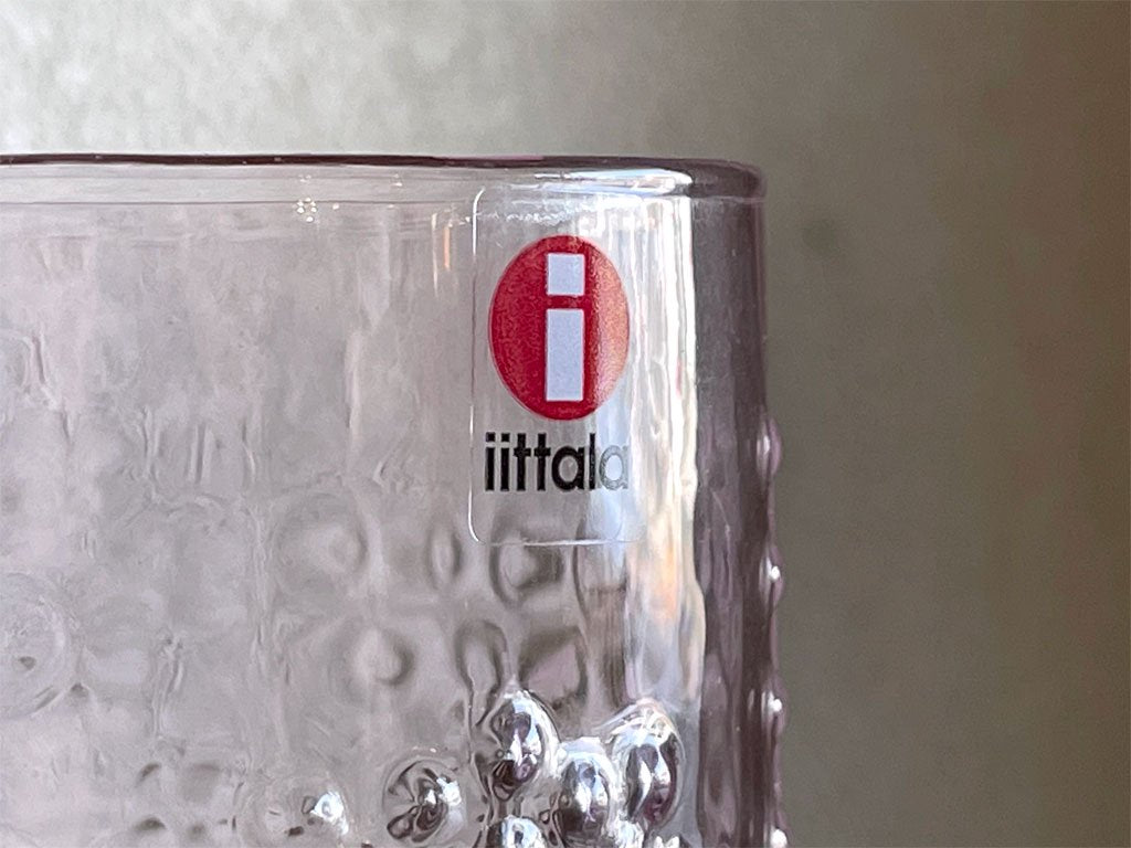 イッタラ iittala フローラ Flora タンブラー グラス ピンク オイバ・トイッカ Oiva Toikka フィンランド 北欧食器 ◇